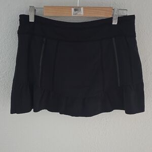 Athleta Black Mini Skirt With Built In Shorts